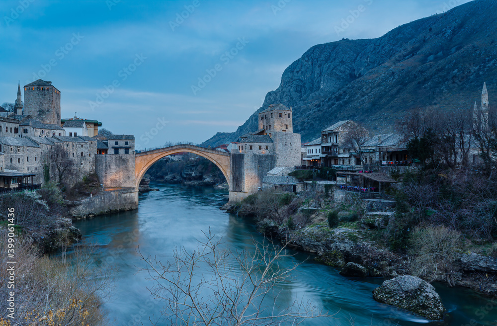 Image of the Old Bridge in Mostar Bosnia