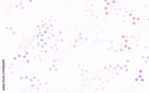 Light Blue  Red vector template with artificial intelligence structure.