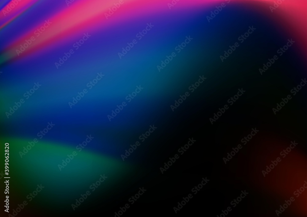 Obraz premium Dark Multicolor, Rainbow vector abstract bright background.