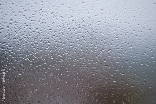  Rain drops on windows glass background
