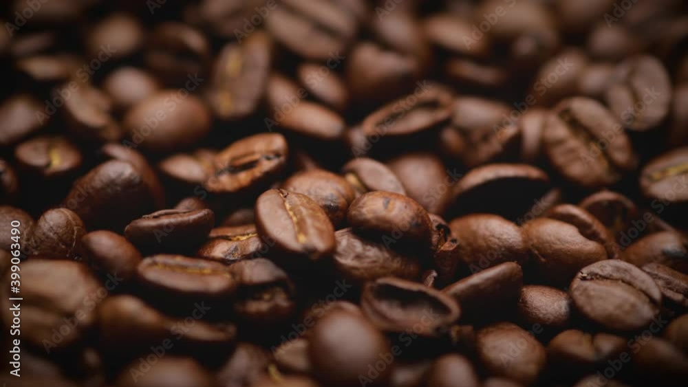 fresh roasted coffee beans background (looping) fresh roasted coffee beans background (looping)