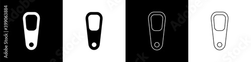 Set Pumice for feet icon isolated on black and white background. Foot cleaning. Skin beauty cosmetology leg care. Vector.