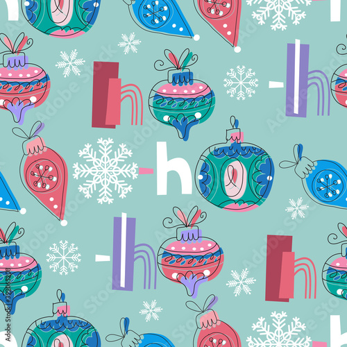 Christmas HO HO pattern 13