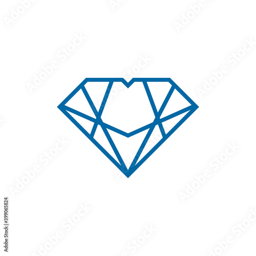 Diamond icon logo design template