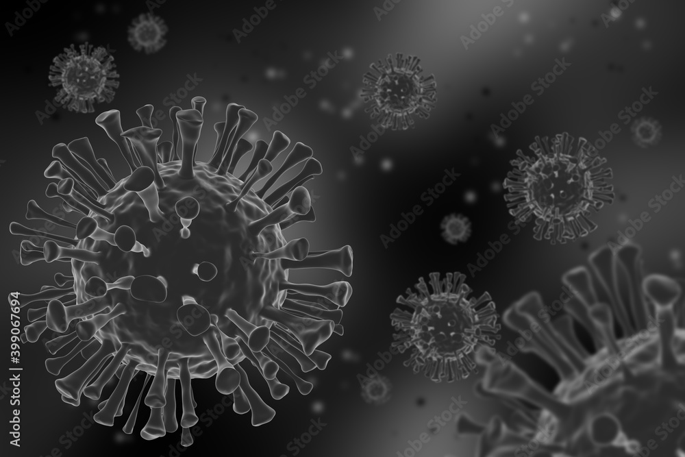 Coronavirus 3D render, illustration background. Coronavirus 3D render, illustration background.