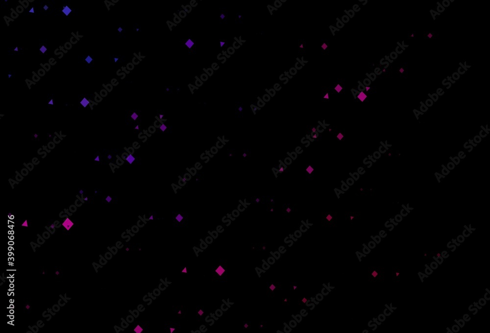Dark purple vector background with triangles, circles, cubes. Dark purple vector background with triangles, circles, cubes.