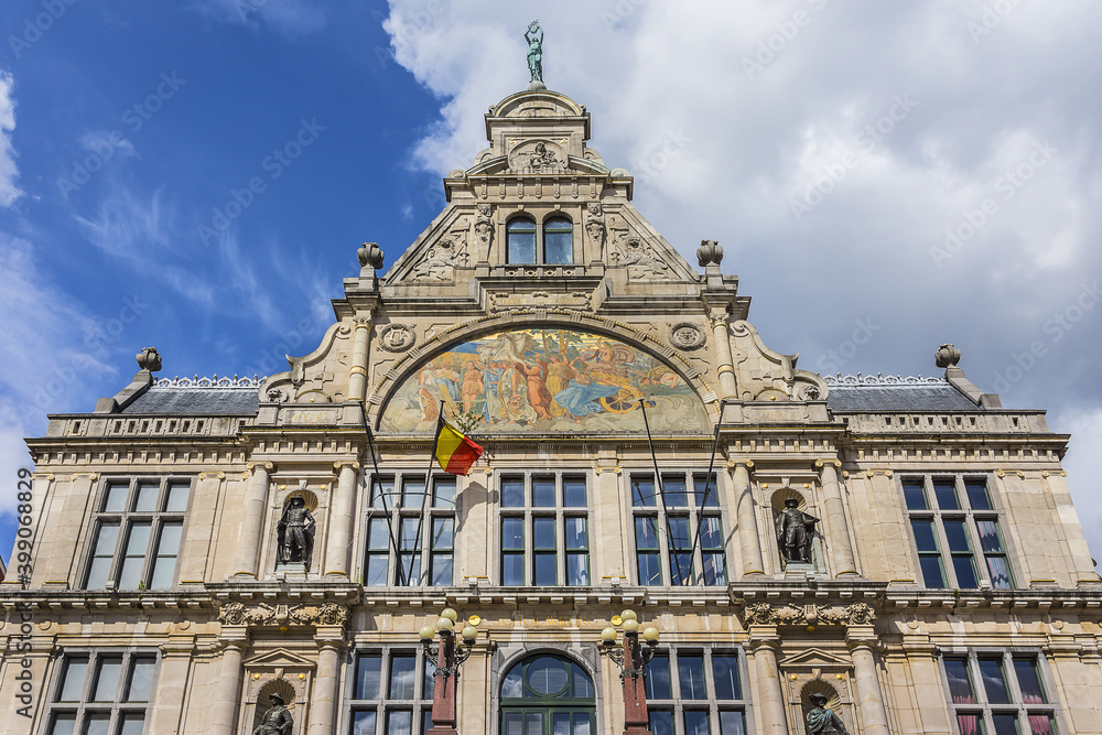 View of former Royal Dutch Theatre building (Groot Huis, built between 1897 and 1899). Ghent, Belgium.
