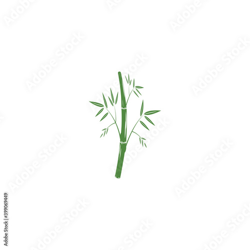 Fototapeta Naklejka Na Ścianę i Meble -  Bamboo Logo Template vector icon illustration design