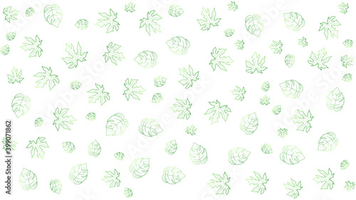 pattern leaves background, white background design