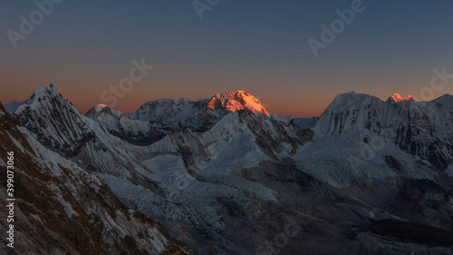 Ama Dablam Sunset from Camp 2, Himalaya