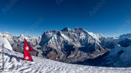 Ama Dablam View from Summit, Himalaya