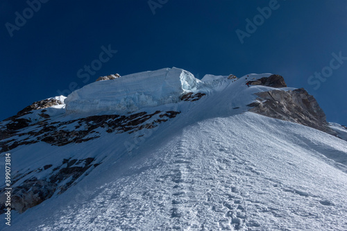 Ama Dablam Descent from Summit, Himalaya