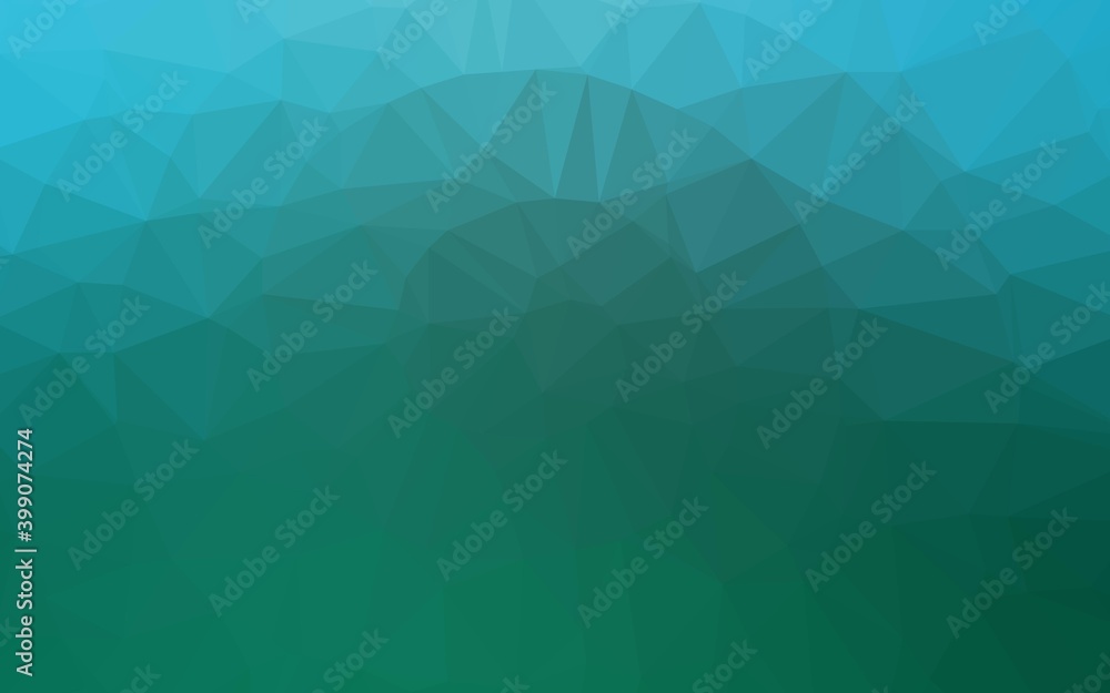 Light BLUE vector blurry triangle template.