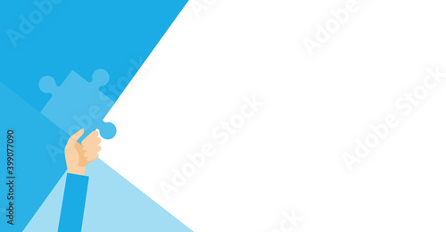 マッチングのパズルイメージ、ホワイトスペース、ベクターイラストレーション