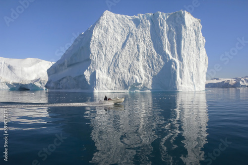Icebergs in Disko Bay, UNESCO World Heritage Site, Ilulissat, Jakobshavn, Greenland, Denmark.. © Gabrielle