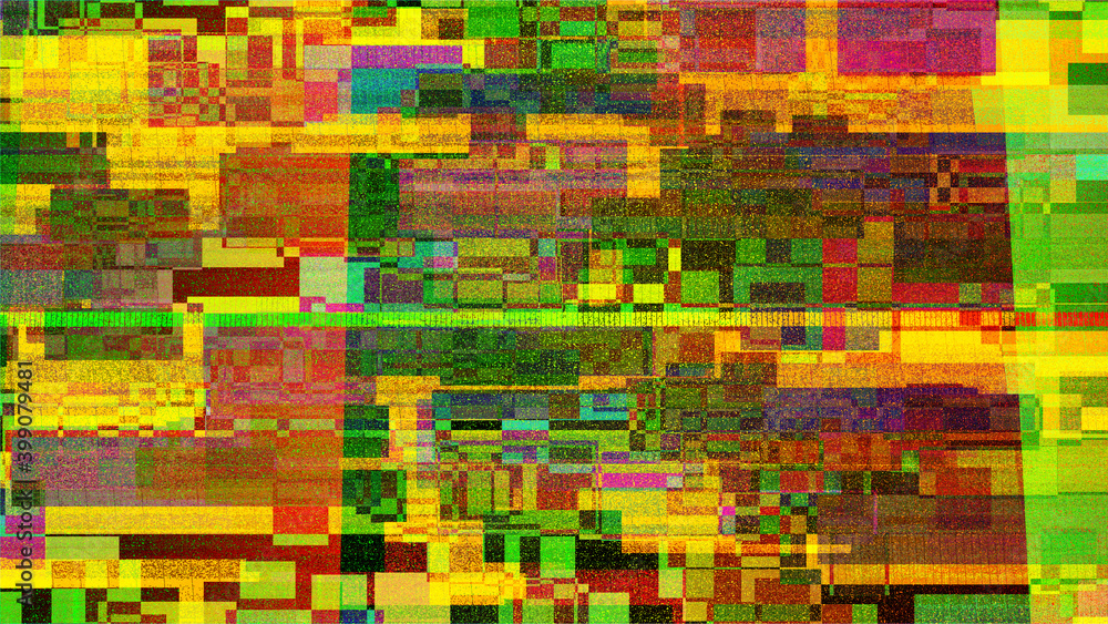 Colorful Digital Glitch Illustration Colorful Digital Glitch Illustration