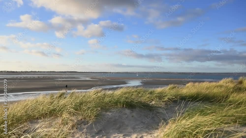 View of the estuary at East Head near West Wittering from the National Trust reserve sand dunes. View of the estuary at East Head near West Wittering from the National Trust reserve sand dunes.
