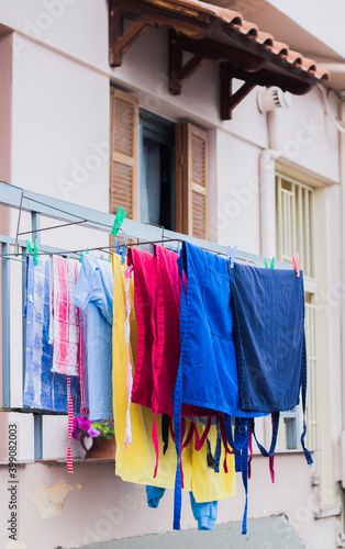 clothes drying on the clothesline © kristinav85