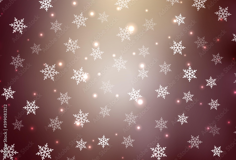 Light Red, Yellow vector texture in birthday style.