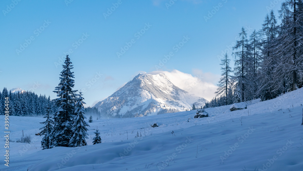 Der erste Schnee im Ennstal Der erste Schnee im Ennstal