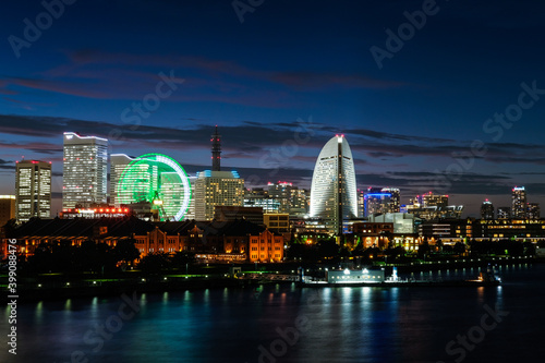 大さん橋からの横浜みなとみらいの夜景