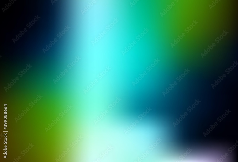 Dark Blue, Yellow vector blurred pattern.