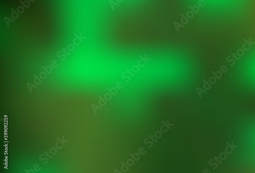 Dark Green vector blurred bright pattern.