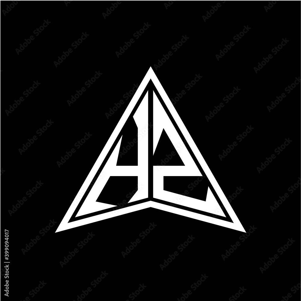 H Z initials in the form of a modern minimalist arrow. perfect for letters, game profiles, computer arrows and more H Z initials in the form of a modern minimalist arrow. perfect for letters, game profiles, computer arrows and more