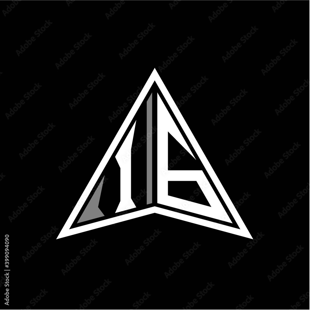 I G initials in the form of a modern minimalist arrow. perfect for letters, game profiles, computer arrows and more I G initials in the form of a modern minimalist arrow. perfect for letters, game profiles, computer arrows and more