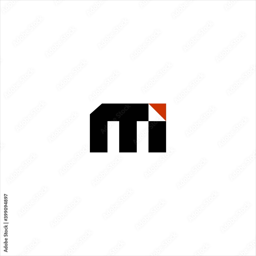 futuristic clean modern initial MI, IM logo geometric vector for technology business futuristic clean modern initial MI, IM logo geometric vector for technology business