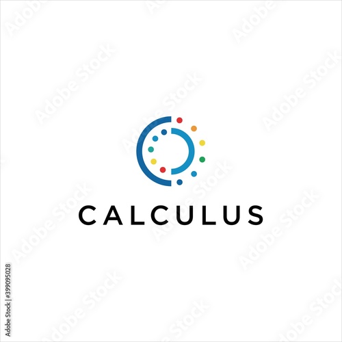 Calculus Logo Design. CC letter Vector