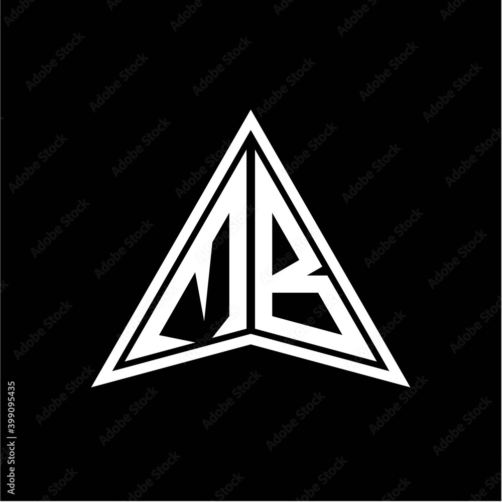 M B initials in the form of a modern minimalist arrow. perfect for letters, game profiles, computer arrows and more M B initials in the form of a modern minimalist arrow. perfect for letters, game profiles, computer arrows and more