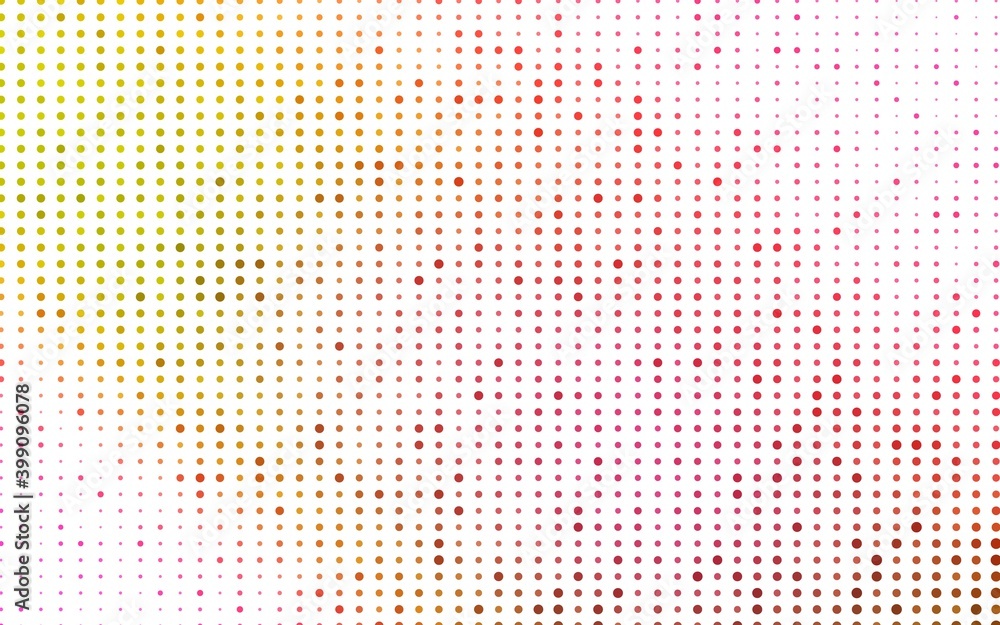 Light Red, Yellow vector template with circles. Light Red, Yellow vector template with circles.