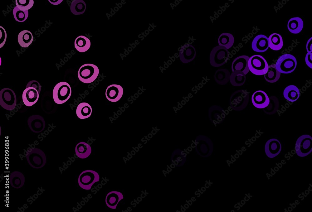 Dark Purple vector pattern with spheres. Dark Purple vector pattern with spheres.