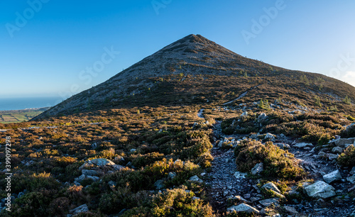 The great Sugarloaf mountain in Wicklow Ireland. Great treking time and outdoor activities idea.