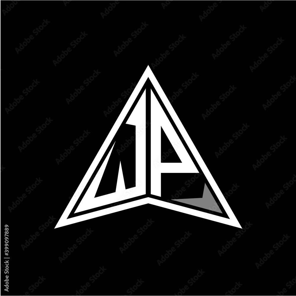 W P initials in the form of a modern minimalist arrow. perfect for letters, game profiles, computer arrows and more W P initials in the form of a modern minimalist arrow. perfect for letters, game profiles, computer arrows and more