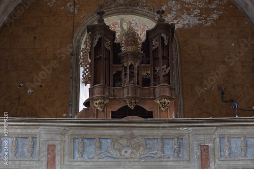  Interior of Roman Catholic Church of Nativity of the Blessed Virgin Mary in Komarno, Lviv region, Ukraine photo