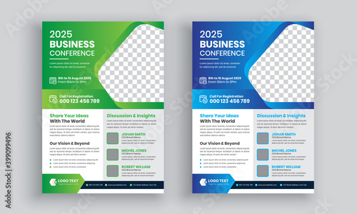 Business Conference Flyer Template Design