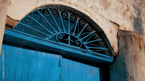 Sidi bou said old vintage door photo