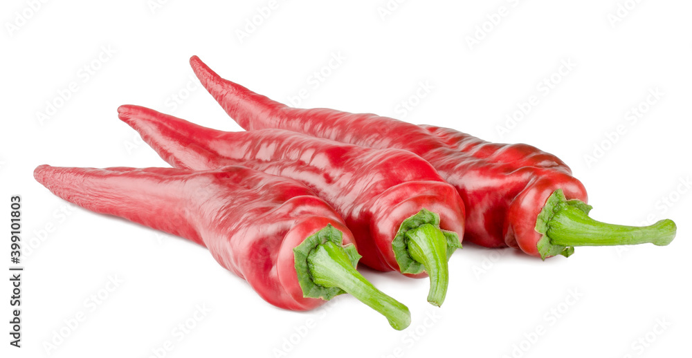 Red pepper on white background isolated Red pepper on white background isolated