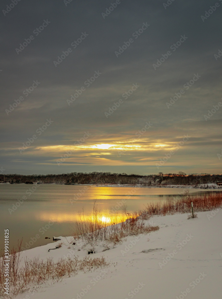 Sunset - Des Moines Raccoon River Park Sunset - Des Moines Raccoon River Park