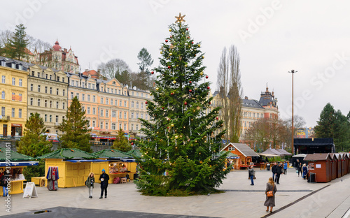 Obraz na płótnie Christmas in Karlovy Vary