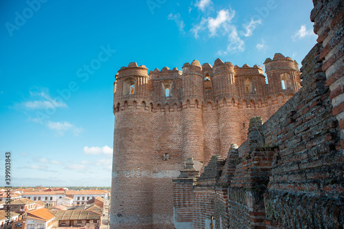 Torre de Castillo medieval gótico mudéjar en españa photo