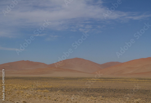 Fahrt zur Big Daddy D  ne in Namibia nahe Deadvlei  dem Tal des Todes