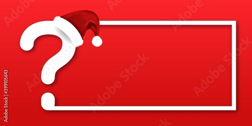 Vector realistic isolated Christmas Quiz flyer for invitation decoration. Concept of Merry Christmas and Happy New Year.