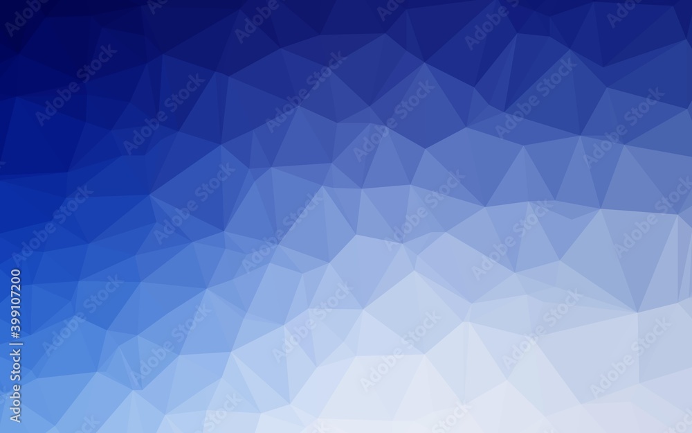 Obraz premium Light BLUE vector polygonal template.