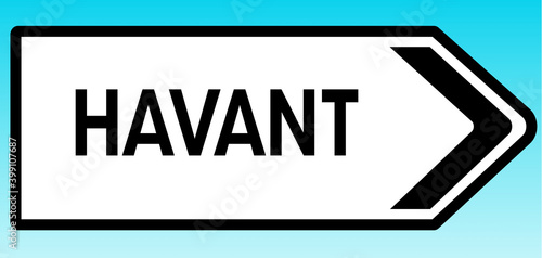 Havant Road sign photo