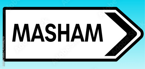 Masham Road sign photo