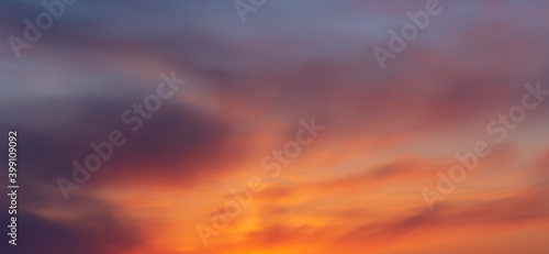 sunset sky background © Сергей Черкашин