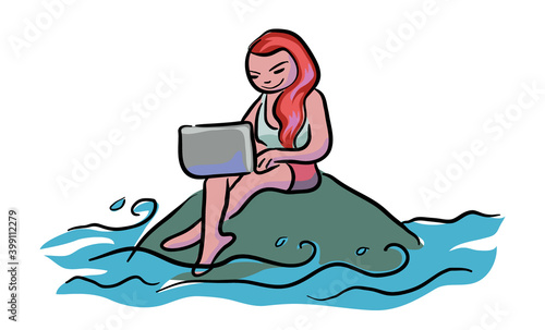 Work from anywhere concept vector illustration